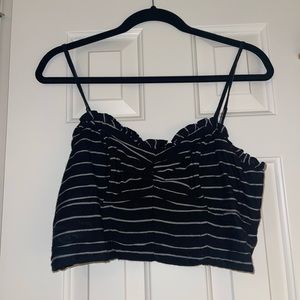 Black and White Crop top